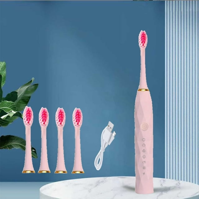 Estbridge Automatic Electric Toothbrush Adult Universal Soft Toothbrush Charging Six Automatic Toothbrush,Multi-Bristle Technology for a Thorough and Gentle Clean”