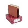 Smead 5 1/4" Exp Pocket w/Tyvek, Straight, Letter, Manila/Redrope, 10/Box