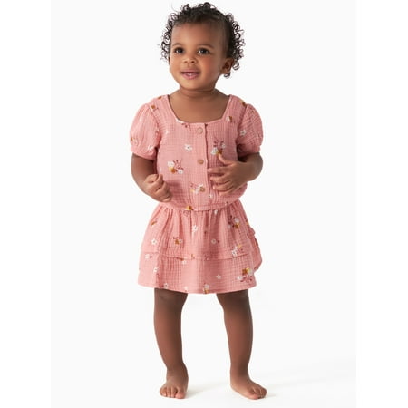 

Modern Moments by Gerber Baby and Toddler Girls Top and Skirt Set 2-Piece Sizes 12M-5T