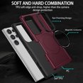 thumbnail image 5 of Decase For Samsung Galaxy S23 Ultra,Slim Shockproof Magnetic Heavy Duty Support Wireless Charging Hard Phone Case Cover,Winered, 5 of 10