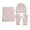 Khaki, variant on HNMKIU Winter Scarf Hat Knitted Neck Warmer Mittens Set For Extreme Cold Weather Outdoor Casual Three-Piece Grey - One Size