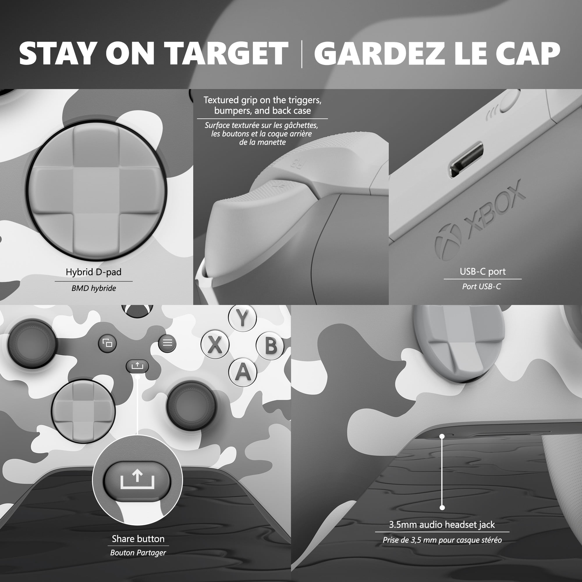 Xbox Wireless Controller – Arctic Camo Special Edition for Xbox Series X|S, Xbox One, and Windows Devices