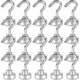 thumbnail image 1 of Crochets Magnétiques Robustes, Aimants en Néodyme avec Traction Supportable pour Atelier Intérieur, 20 Pcs, 1 of 4