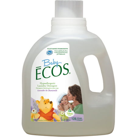 Disney Baby ECOS Lavender & Chamomile Laundry Detergent, 128 (Best Laundry Detergent For Stains 2019)