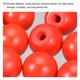 thumbnail image 5 of 12uds Roscado Bola Perillas, M6 Hembra Rosca Termoestable Bola Perilla 0.98'' Diámetro Rojo Redondo Operación Bola Mangos Incrustado Roscado Perilla para Máquina Mango, 5 of 7