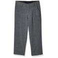 thumbnail image 1 of Calvin Klein Boys Flat-Front Bi-Stretch Dress Pant, Straight Leg Fit & Hemmed Bottom, Belt Loops & Functional Front Pockets, Grey Heather, 7, 1 of 4