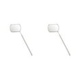 thumbnail image 4 of letairis Stainless Steel Mirror for Checking Eyelash Applying Tools Extension Silver 2PCS, 4 of 6