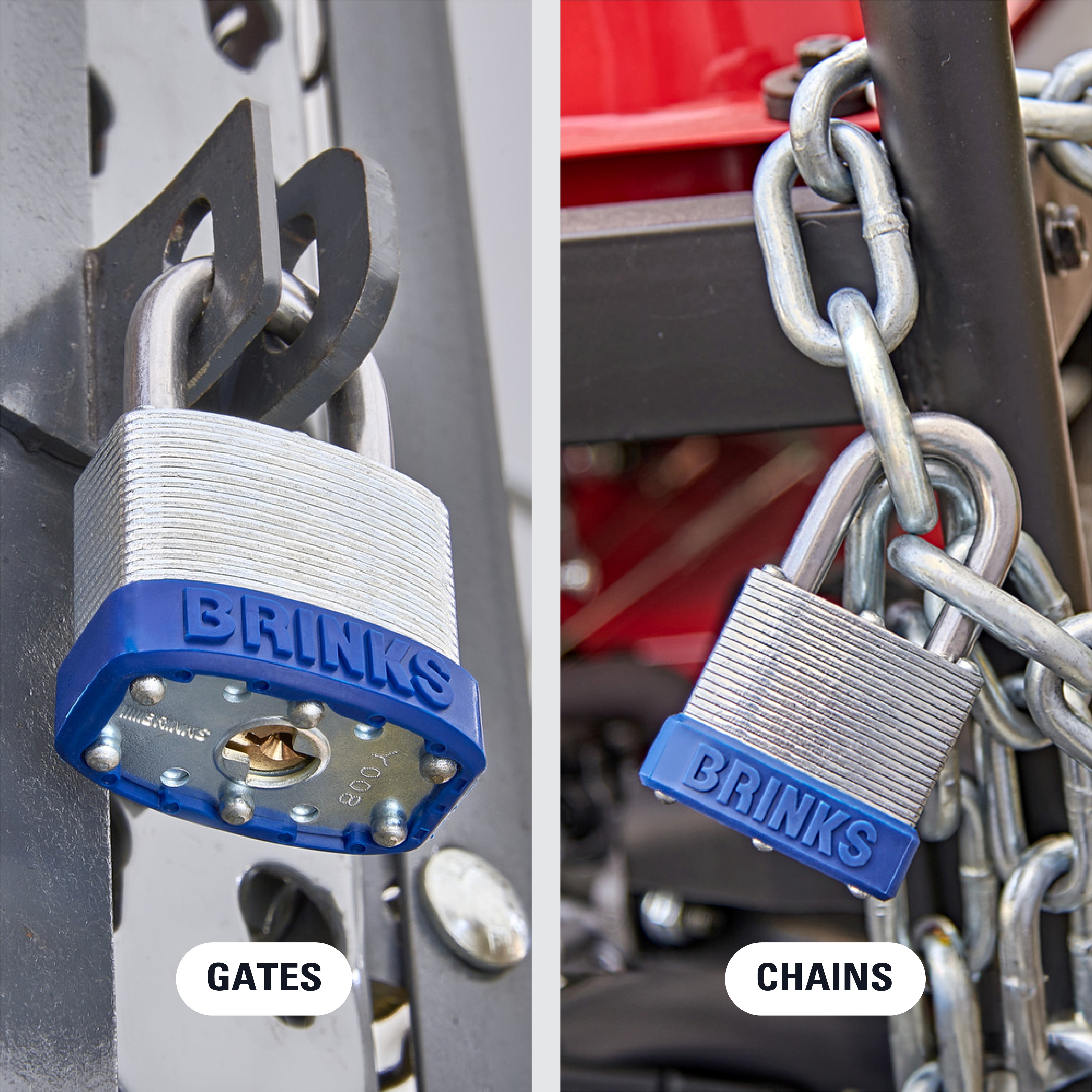 Brinks Laminated Steel Padlock, 44mm with 1-1/8in Shackle photo 6