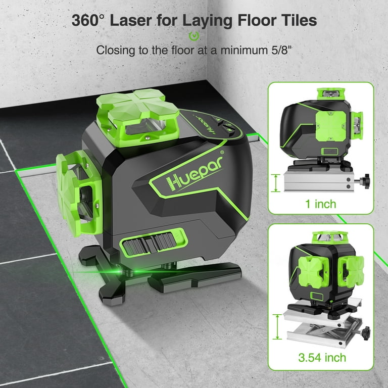 Huepar 704CG - 4x360° Self-leveling Floor Laser Level