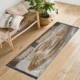 thumbnail image 5 of Runner Rug Classical Design Latte Painting Style Modern Pattern 72x23.5in Indoor Washable Runner Rug, 5 of 8
