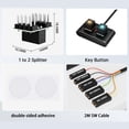 thumbnail image 3 of Interrupteur d'alimentation PC de bureau externe, bouton d'alimentation PC Lumière RVB pour la maison, 3 of 7