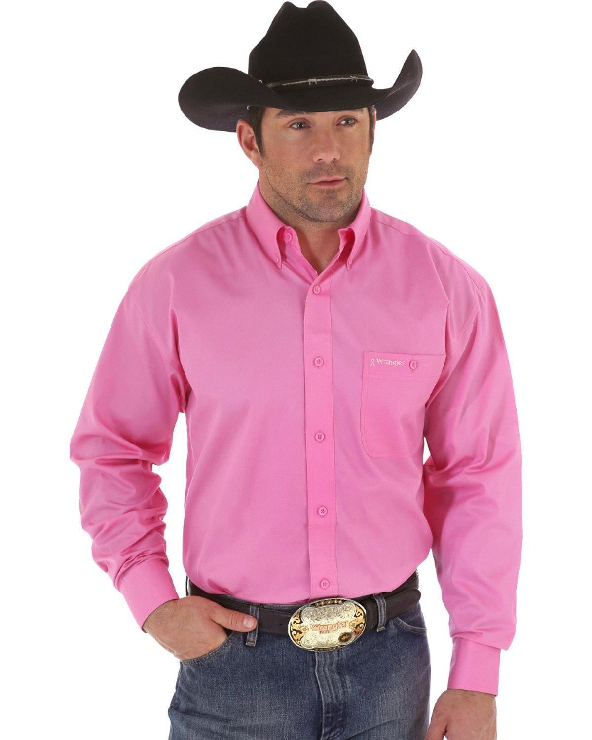 Men's Tough Enough To Wear Pink Western Shirt - Mtp242k 