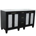 thumbnail image 6 of Trento 61" Double Oval Sink Solid Wood Vanity in Blue/White Quartz Stone, 6 of 14