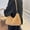 Khaki, variant on Aueoeo Purses and Handbags for Women Fuzzy Tote Shoulder Fashion Furry Bag Soft Street Pack