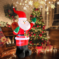 thumbnail image 2 of 6 ft Christmas Inflatables Santa Claus Built-in LED Lights Holiday Blow up Yard, 2 of 11