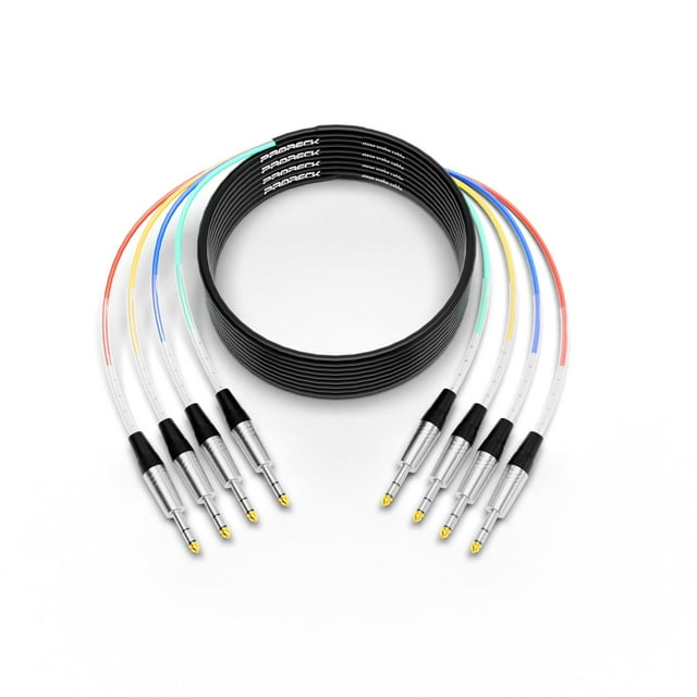 Snake Cable PRORECK, audio blindado de 4 canales, 7,6 m 1/4" TRS