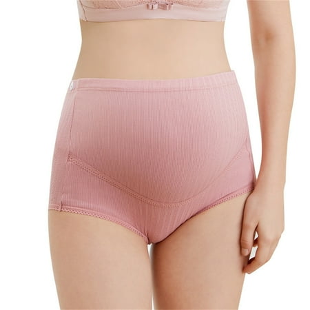 Bnwani Woman Underwear Seamless Underpant For Women Up to 40% off Cotton High Waist Maternity Panty Hot Pink 2XL