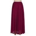 thumbnail image 4 of Moda mujer Primavera Verano cinturón botón cremallera cintura alta sólido Retro falda mujer plisado Wmkox8yi FGJ2627, 4 of 9
