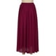 thumbnail image 4 of Moda mujer Primavera Verano cinturón botón cremallera cintura alta sólido Retro falda mujer plisado Wmkox8yi FGJ2629, 4 of 9
