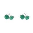 thumbnail image 4 of Jumpingount 2 piezas pendientes de flores pendientes de rosas joyería accesorio de moda niñas mujeres dulce declaración pendientes para boda Type1 NO1, 4 of 6