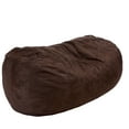 thumbnail image 4 of Noble House Logan Suede Bean Bag Chair, French Roast (Brown), 4 of 4
