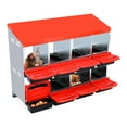 thumbnail image 3 of Metal Chicken Nesting Box with 8 Compartments – Roll Away Egg Collection, Durable, Easy to Clean, Egg Protection – For Chicken Coops – Red, No Bracket Legs, 8-Compartment Egg Laying Box, 3 of 8