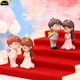 thumbnail image 3 of Mini figura de pareja de Navidad para decoración del hogar, adorno de bonsái para jardín, juguete en miniatura para niños, estatua de personas, 2 piezas, 3 of 4