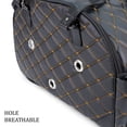 thumbnail image 5 of Small Pet Carrier for Small Dogs and Cats - Waterproof Faux Leather Pet Travel Tote Bag - Double Strap Travel Pet Carrier for Cat Travel Bag - 17.3 x 8.25 x 10.6 Inch - Black, 5 of 8