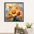 thumbnail image 4 of Pintura de diamante 5D DIY Taladro redondo completo Girasol Decoración del hogar Arte Artesanía, 4 of 9