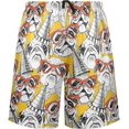 thumbnail image 2 of CROPD Colorful Pug Dog Pajama shorts Mens Lounge Sleep Shorts Straight-Fit Men Pajama Bottoms with Drawstring & Pockets, 2 of 7