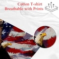 thumbnail image 2 of Tshirts Shirts for Men,Tshirts Shirts for Women,Eagle American Flag Bird,2XL, 2 of 5