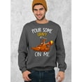 thumbnail image 2 of Turkey Pour Some Gravy On Me Funny Thanksgiving Crewneck Sweatshirt, M, Charcoal, 2 of 6