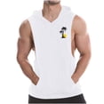 thumbnail image 1 of Blusa sin mangas con capucha para hombre, camiseta sin mangas deportiva de alta elasticidad, cuello redondo, sin mangas, para fitness, musculoso, ropa de fitness, camiseta sin mangas de algodón para h, 1 of 6