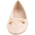 thumbnail image 2 of Womens Slip On Genuine Leather Formal Casual Pumps Ballerina Style Shoes - Nude - US 9, 2 of 7