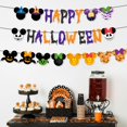 thumbnail image 6 of Wowhub Pre-Strung Glitter Happy Halloween Banner for  Mouse Halloween Decorations -No DIY Required, Cartoon Mouse Themed Backdrop Supplies, 6 of 7