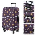 thumbnail image 5 of Purple Sun Moon Star Cloud Pattern Luggage Cover Fashion Suitcase Cover Baggage Covers Fit 25-28 Inch Luggage (Go Travel), 5 of 5