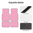 thumbnail image 4 of Balery Snowflake pink backgrounds Juego de 4 Alfombrillas para Auto, Revestimientos de Caucho Resistente, Diseño Antideslizante, 4 of 7