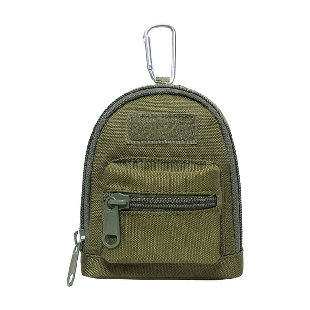 Riñonera de nailon para caza Molle Utility Key, bolsas para auriculares (verde militar) Likrtyny Deportes al aire libre Salida diaria Juego de fiesta