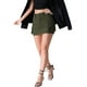 thumbnail image 4 of Faldas de mezclilla para mujer INSPIRE CHIC, con stretch, bolsillos, botones y diseño bodycon, mini skort de jean, 4 of 5