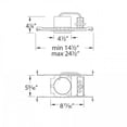 thumbnail image 2 of WAC Lighting WAC 4" Aluminum Low Voltage New Construction Housing in Nickel, 2 of 2