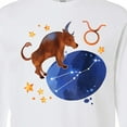 thumbnail image 4 of Inktastic Taurus Constellation Zodiac Sign Illustration Long Sleeve T-Shirt, 4 of 5
