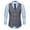 White, variant on SWSMCLT Men's Fitted Sleeveless Suit Vest Double Breasted Waistcoat Cotton Business Formal Top Black 42