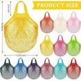 thumbnail image 2 of Vorkoi Reusable Mesh Grocery Bags Large Crochet Market Bag Cotton Kitchen Tote for Fruit Vegetable Storage, 2 of 6