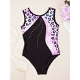 thumbnail image 7 of Sholeno Girls Gymnastics Leotards One-piece Sleeveless Dance Unitards Matching Shorts Set Activewear Leopard 8, 7 of 7