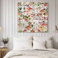 thumbnail image 4 of Mushroom Wall Art Painting on Canvas, Pastoral Summer Botanical Watercolor Vintage Canvas Art Home Prints Wall Art Framed Modern Artwork for Living Room Bedroom Wall Decor 8x8in, 4 of 9