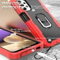 thumbnail image 5 of SaniMore for Samsung Galaxy A72 5G Case with Hidden Bracket Rugged Heavy Duty Protective [Hard PC Back + Silicone Bumper] Shokcproof Anti-drop Tri-layer Hybird Shell for Galaxy A72 5G, Red/Black, 5 of 7