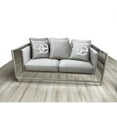 thumbnail image 5 of Eros 3pc Velvet Material Living Room Collection in Silver, 5 of 12