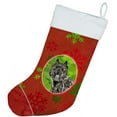 thumbnail image 2 of Christmas Snowflakes Bouvier des Flandres Christmas Stocking, 2 of 3