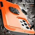 thumbnail image 7 of Nalacover For Samsung Galaxy A53 5G Slim Case,Luxury Hybrid Hard PC and TPU Rugged Bumper 3-In-1 Rotatable Magnetic Ring Kickstand Four Corner Guard Shockproof Anti-Scratch Back Phone Cover.Orange, 7 of 7