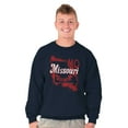 thumbnail image 5 of Missouri Show Me State Shape Souvenir Sweatshirt for Men or Women Brisco Brands S, 5 of 6